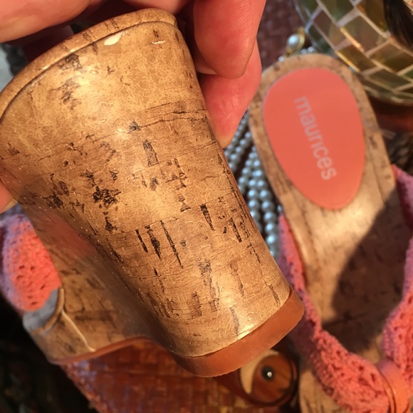 NEW! Maurice’s Beachy Cork Wedge Platform Sandals - Picture 3 of 8